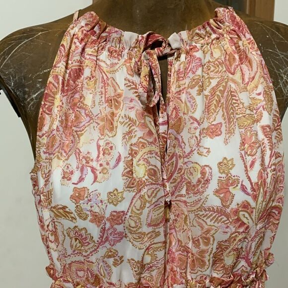 Japna Floral Maxi Dress Small Tank Sleeveless - Picture 4 of 7